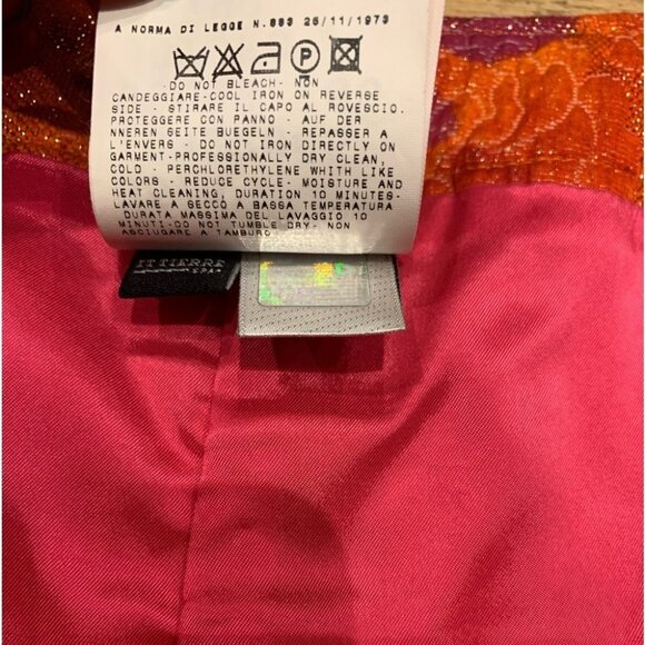 DOLCE GABBANA Vintage pink orange low waist pencil midi skirt - Picture 8 of 10
